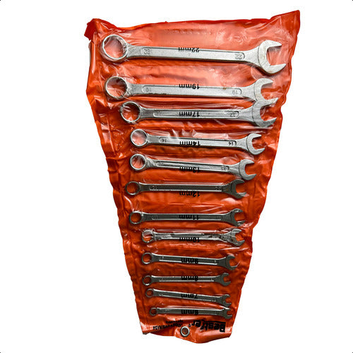 Jogo De Chave Combinada 12 Pcs 6 A 22mm Aço Carbono Bestfer