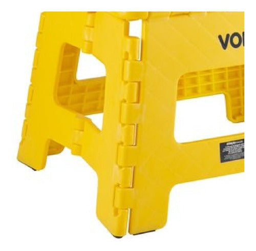 banqueta plastica dobravel 220mm amarela vonder