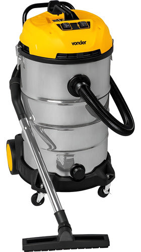 Aspirador De Pó E Líquidos 80 Litros 2.400w Apv2480 Vonder A Amarelo