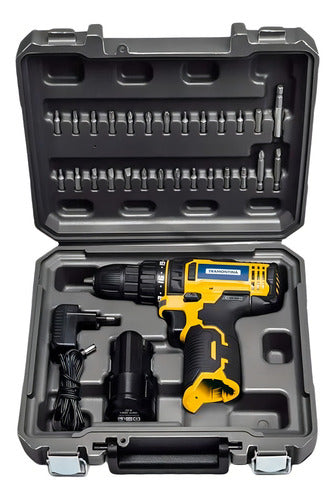 Parafusadeira Furadeira E Acessórios 12v 30 Peças Tramontina