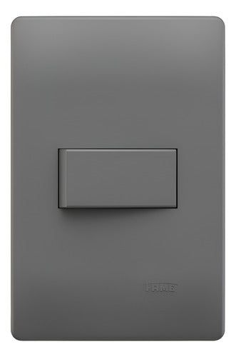 interruptor simples 10a 250v cimento queimado fame onix 10 a 250v cinza