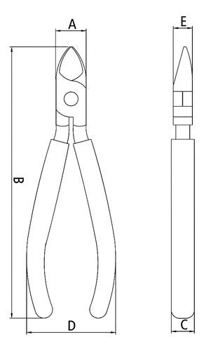 Alicate Diagonal Corte Rente 6 Tramontina Pro 44002/126