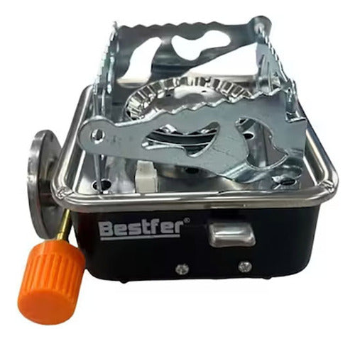 fogareiro portatil dobravel para camping e viagem bestfer gá