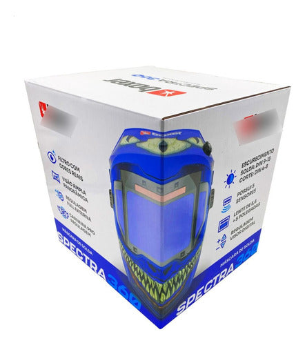 Mascara De Solda Automática Com Regulagem Spectra 360 Boxer