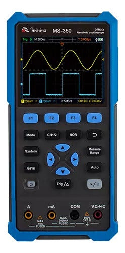 osciloscópio portátil minipa 50mhz ms-350 função multímetro