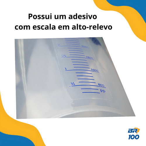 Jarra Graduada 5 Litros De Polietileno Bremen Transparente