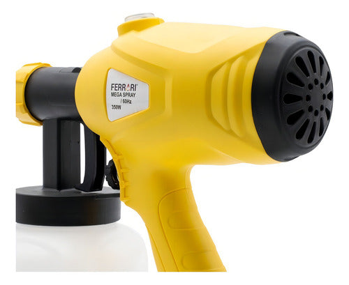 pistola pintura pulverizadora elétrica 350w ms-350w ferrari amarelo 220v