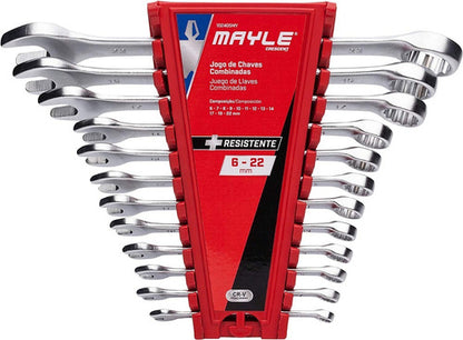 Jogo Chaves Combinada Polegada 1/4 A 1.1/4 Mayle 16 Peças