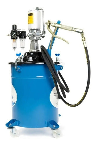 propulsora engraxadeira pneumática p/ graxa c/ tambor 20kg