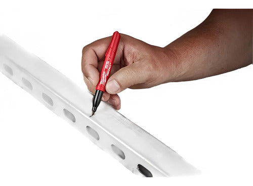 caneta ponta fina preta inkzall 48-22-3100 milwaukee