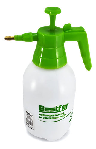 Pulverizador Borrifador Plantas Flores Orquideas 2l Bestfer  Branco