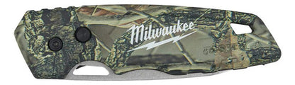 Faca Lâmina Dobrável Camuflada Fastback 48-22-1524 Milwaukee Camuflagem