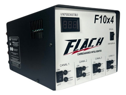 Carregador De Bateria Inteligente (4 Saídas) 12v 10a Bivolt