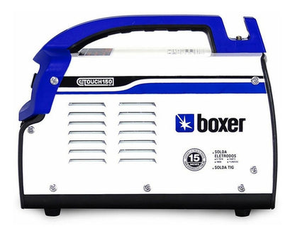 Máquina De Solda Inverter Touch 150 Bv Profissional Boxer - Branco/Azul - 127/220V