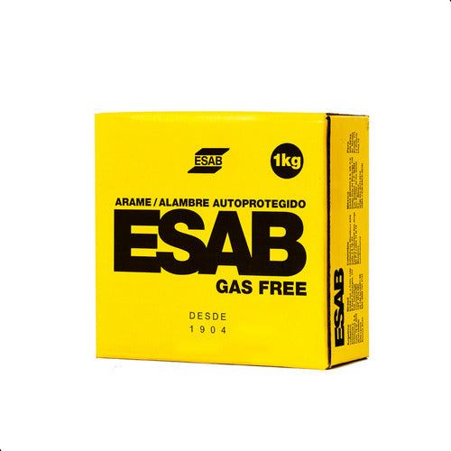 arame para solda mig uso sem gás 0,8mm 1kg - esab gas free