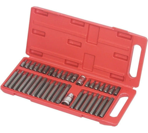 Jogo De Bits Torx Multidentada E Allen Com 40 Peças Vip