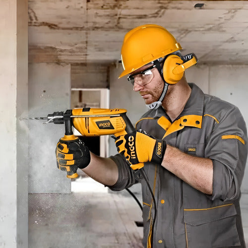 Furadeira De Impacto Reversível Mandril 1/2 13mm 850w Ingco - Amarelo