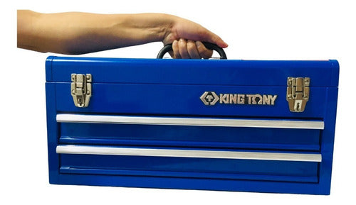 Baú Para Ferramentas Metálico 87a07-2a-b Cor Azul King Tony