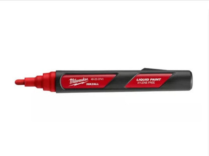 Caneta Ponta Média Líquido Marcador Vermelho Milwaukee