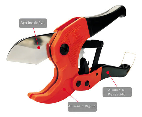 cortador de tubo cano de pvc até 42mm com trava bestfer