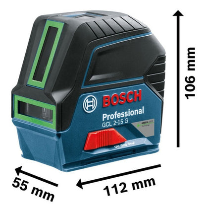 NIVEL A LASER VERDE GCL 2-15G BOSCH