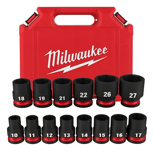 Jogo De Soquete Impacto Enc 1/2  14 Pçs 49-66-7013 Milwaukee