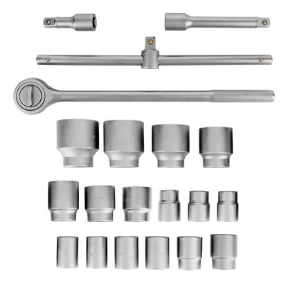 Jogo De Soquete Estriado 3/4pol. 19-50mm 20pcs Maleta Mtx