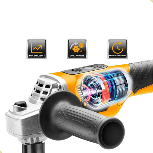 politriz angular linha p20s ingco a bateria 20v apli2001