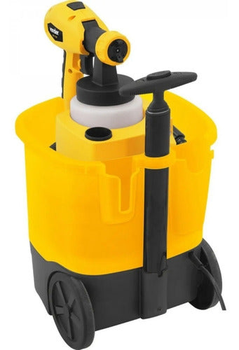 Pistola Elétrica Pintura Com Rodas Hvlp Vonder Pev750 Cyber Yellow