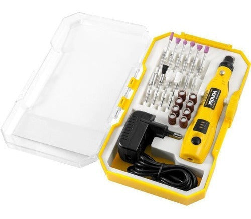 micro retífica à bateria com 24 acessórios mbv 036 vonder 50 hz/60 hz