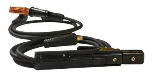 máquina de solda inverter esab handyarc 132i dv amarela e preta 50hz/60hz 127v/220v