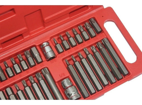 Jogo De Bits Torx Multidentada E Allen Com 40 Peças Vip