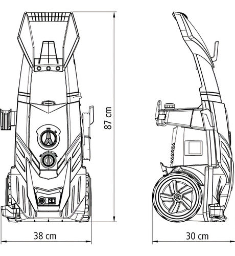 Lavadora De Alta Pressão 2100w Com 2100psi Tramontina 220v Amarelo