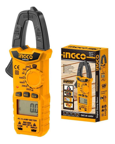 Alicate Amperimetro Digital 600a Dcm6003 Ingco