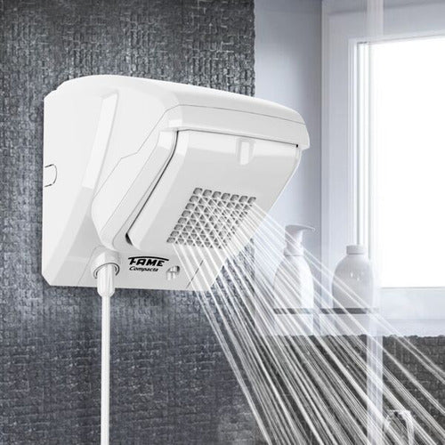 chuveiro ducha eletrônico 220v 7800w branco compacta fame branco 220v