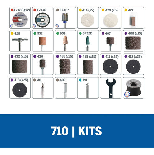 Kit De Acessórios Para Minitorno Dremel 3000 4000 160 Peças