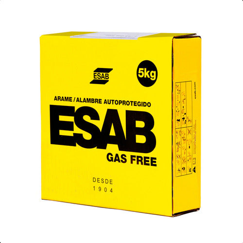 arame para solda mig uso sem gás 0,8mm 5kg - esab gas free