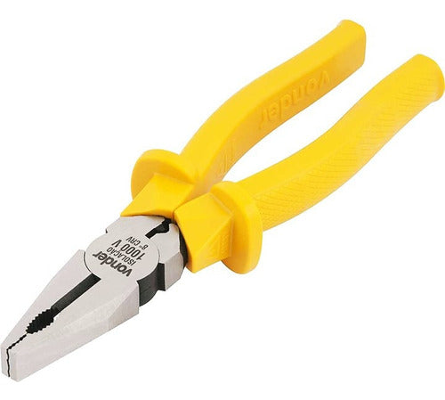 kit 3 alicates corte bico longo universal isolado vonder