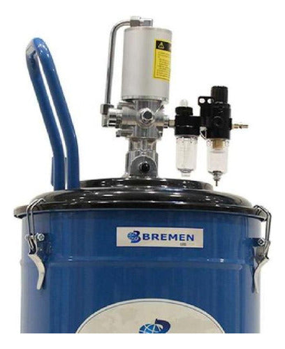 engraxadeira a ar completa com lubrifil 30kg bremen 9166