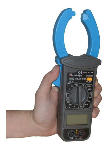 Alicate Amperímetro Digital Minipa Et-3200b 1000a