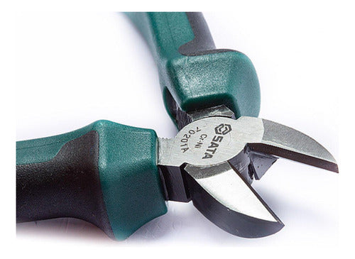 alicate de corte diagonal 6'' aço cr níquel st70202ast sata