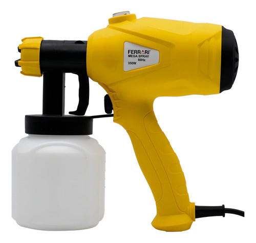 Pistola Pintura Pulverizadora Elétrica 350w Ms-350w Ferrari Amarelo 220v