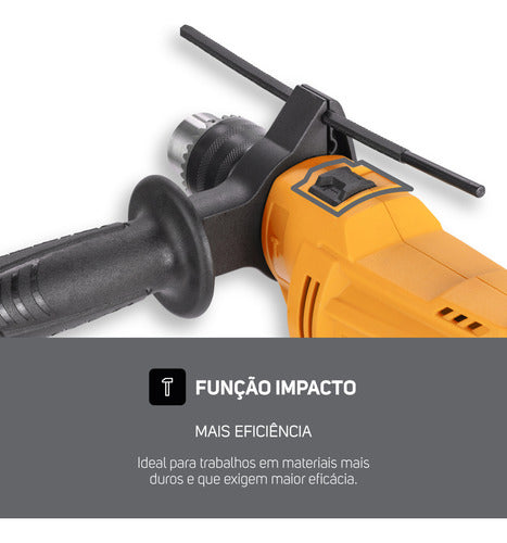 Parafusadeira E Furadeira De Impacto Wap Wf 700k10 W2 220v Amarelo 220v 60hz