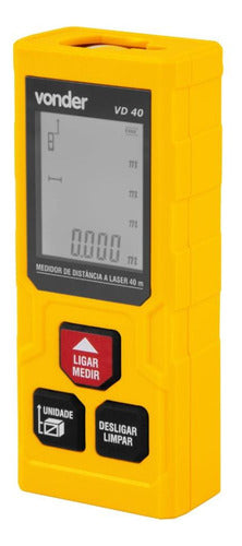 medidor laser distância 40m vd40 vonder