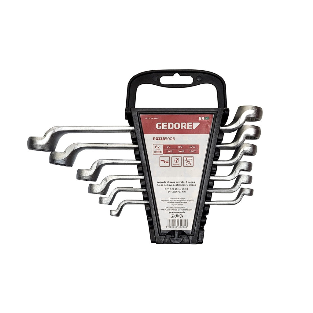 jogo de chave estrela 6-17mm 6pcs