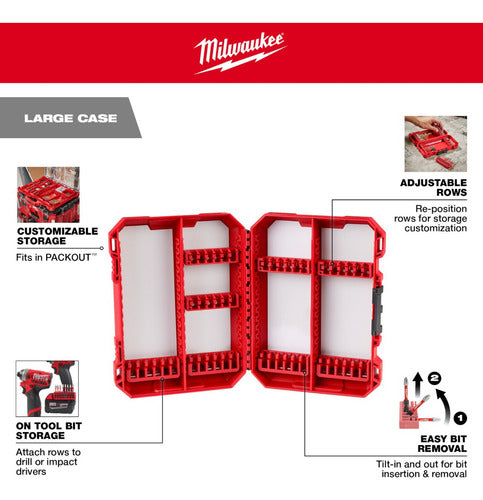 Jogo De Bits E Pontas Shockwave C/ 80 Peças Milwaukee