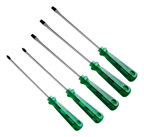 jogo chave de fenda phillips tramontina pro 5 peças