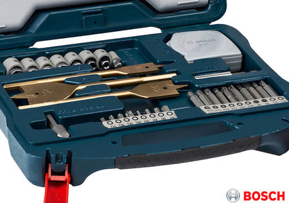 Kit De Pontas E Brocas Em Titânio Bosch X-line 70 Peças