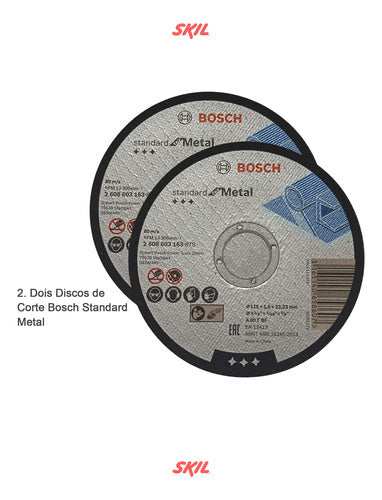 Esmerilhadeira Angular Skil 9004 830w 127v + Discos + Bolsa