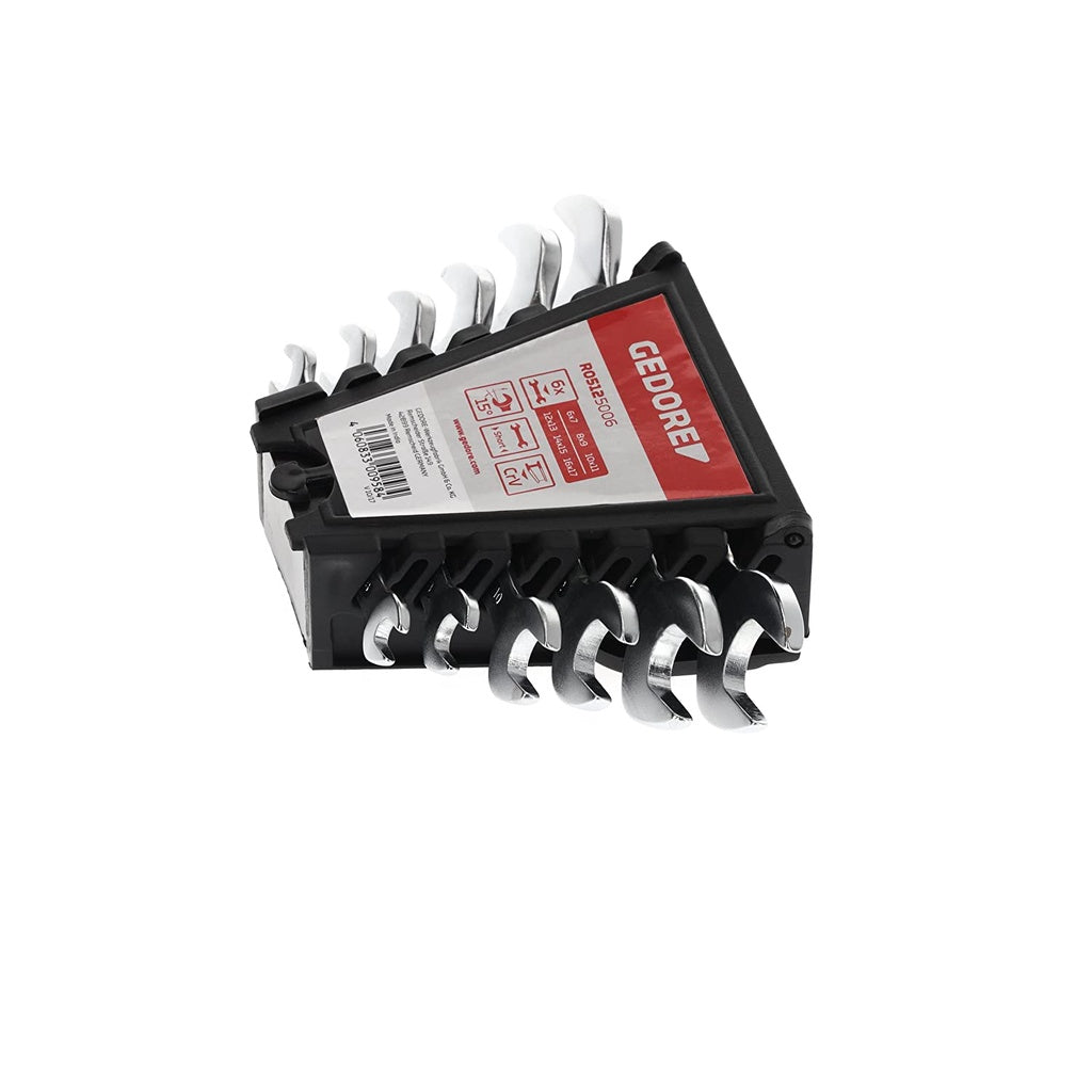 jogo chave fixa 6 - 17mm 6 pcs gedore red